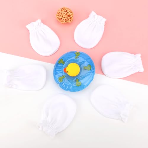 BQUBO 12 Pairs Baby Mittens Newborn Infant Toddler Mittens No Scratch Cotton Elastic Wrist Gloves Hypoallergenic for Baby Boys Girls 0-6 Months - Thumbnail 6