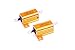 LM YN 10 Watt 10 Ohm 5% Wirewound Resistor Electronic Aluminium Shell Resistor Gold (Pack of 2)