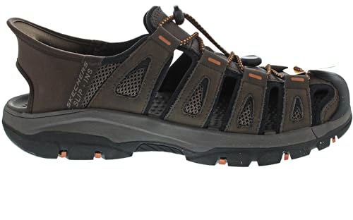 Skechers Skechers Men's 205187Tresmen - Norvick Hands Free Slip In Sandal,Chocolate,10