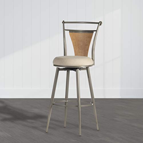 Hillsdale Furniture London Swivel Bar Stool, Champagne