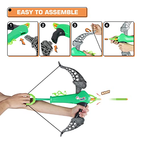 image for Duckura Kids Bow and Arrow Set - Outdoor Indoor Games Activities for K