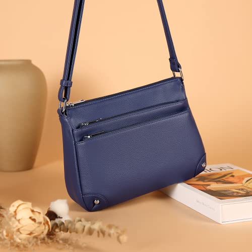 Image of WESTBRONCO Crossbody Bags for Women, Medium Size Shoulder Handbags, Satchel Purse with Multi Zipper Pocket
