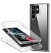 Produktbild Hülle für Samsung Galaxy S22 Ultra Handyhülle 360 Grad, Transparent Full Schutz Kratzfest Dünn Durchsichtige Case Silikon Schutzhülle, Hart PC Zurück + Weich TPU Vorderseite