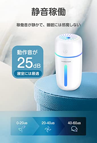 Vanazo 卓上充電式超音波加湿器 350ML