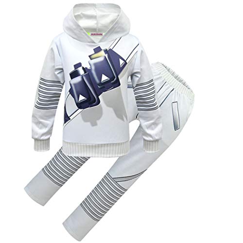 Kids Halloween DJ Cosply Costume Sweatershirt Hoodie for Kids Boys Music Fans Props（150/8-9 Years）