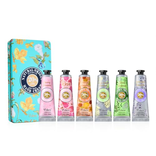 Yoken 20% Shea Butter Hand Cream Gift Set, 6 x 1oz Travel Size | ...