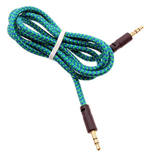 Cable Auxiliar Audio 3.5mm Compatible Amazon Fire Verde miniatura 1