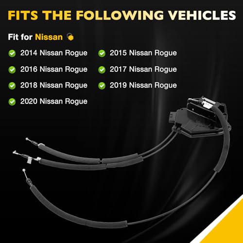 Image of Door Lock Actuator Front Right Passenger Side Compatible with 2014-2020 Nissan Rogue Sport Utility, Passenger Lock Actuator Side Replace#805004BA0A 80500-4BA0B