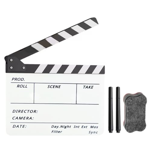 Clapperboard pour réalisateur en acrylique afin d'organiser vos fichiers vidéo