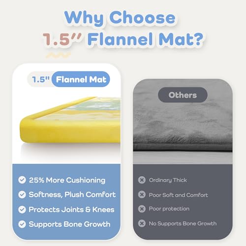 Image of 1.5 inch Thick Baby Floor Play Mat 59x79 Memory Foam Kids Mat(Little Dog)