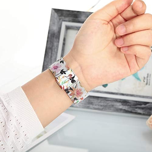 TRUMiRR Pasek do zegarka kompatybilny z Huawei Watch GT 2 42 mm/Honor MagicWatch 2 42 mm, bransoletka z siateczki, pleciona stal nierdzewna, pasek zamienny do smartwatcha Huawei Watch GT2 42 mm