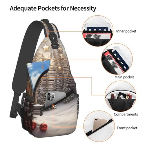 Bolso bandolera cruzado para hombre y mujer negro miniatura 4