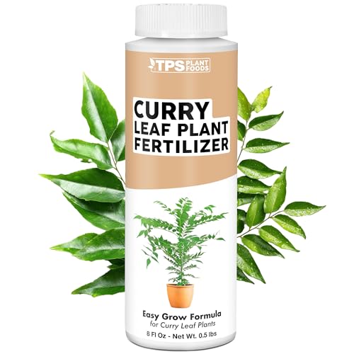 Curry Leaf Fertilizer Liquid Plant Food for More Leaves Bushier Growth & Deep Green Foliage 8 oz