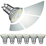 EACLL Ampoules LED GU10 6W, Dimmable de 3 Niveaux Luminosité via Interrupteur Mural, lot de 6, Blanc Froid 6000K 635lm Remplace 85W Halogène, 120° Spots sans Scintillement, Dimmable sans Gradateur