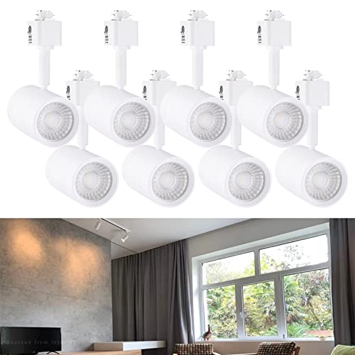 Leonlite 8-Pack 8.5W Home Series Led Track Lighting Heads, Cri90 H Track Lighting, Dimmable Track Light Head, Adjustable Led Track Lighting Fixture For Kitchen Bedroom, Etl, White, 2700K Soft White #TOP7