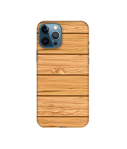 Image of Amazon Brand - Solimo Designer Wooden Texture Pattern 3D Printed Hard Back Case Mobile Cover for Apple iPhone 12 Pro Max