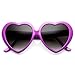 zeroUV - Large Oversized Womens Heart Shaped Sunglasses Cute Love Fashion Eyewear (Purple)