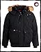 CANADA WEATHER GEAR Men’s Big & Tall Winter Jacket - Heavyweight Bomber Parka Coat Jacket for Big and Tall Men (Sizes: M-5X), Size Large, Raven Black