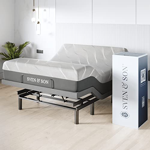 Sven & Son Queen Adjustable Bed Base Frame + 14