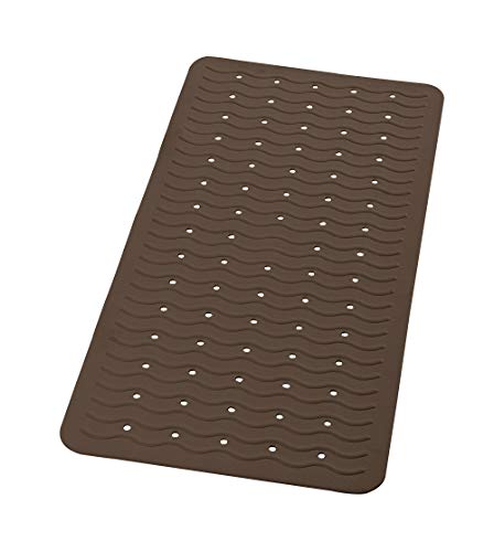 Preisvergleich Produktbild RIDDER Playa Badewanneneinlage, 100% synthetischer Kautschuk (TPE = Thermoplastisches Elastomere), braun, ca. 38x80 cm