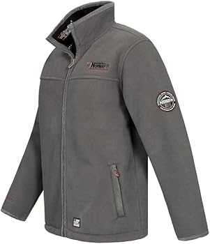 Geographical Norway Usine Heren - Herenjas met warme dikke fleece rits - Herenjas met warme wintersweater Zacht - Lange mouw gevoerde sweater - Ideaal voor herfst en winter, Zwart, XXL