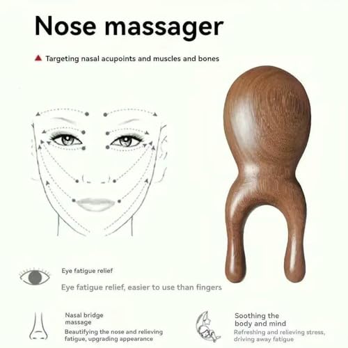 Acupoint masajeador de ojos GLDFW para tu rutina de cuidado facial nocturna y raspado de nariz 5