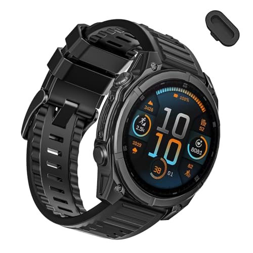 Image of 26mm Quickfit Silicone Watch Bands Compatible with Garmin Fenix 8 Pro /quatix 8 51mm /Fenix 7X /7X Pro /6X /6X Pro /5X /5X Plus /3 HR /Enduro 3 2 /Descent Mk3i 51mm /Mk2i /Tactix 8 /7 pro /epix Pro 51MM