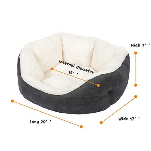 image for SHU UFANRO Cat Bed for Indoor Cats,Small Dog Bed & Cat Bed Clearance, 
