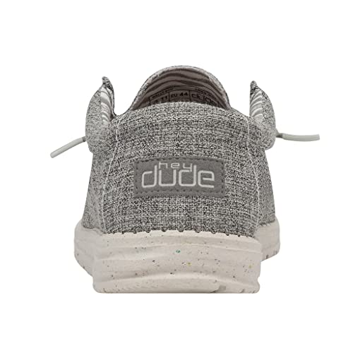 Image of HEYDUDE Men's Wally Eco Linen Iron Size 15 | Men's Shoes | Men's Lace Up Loafers | Comfortable & Light-Weight