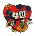 Disney Pin 102775 Mickey Mouse & Minnie Mouse Kiss Pin Valentines Day