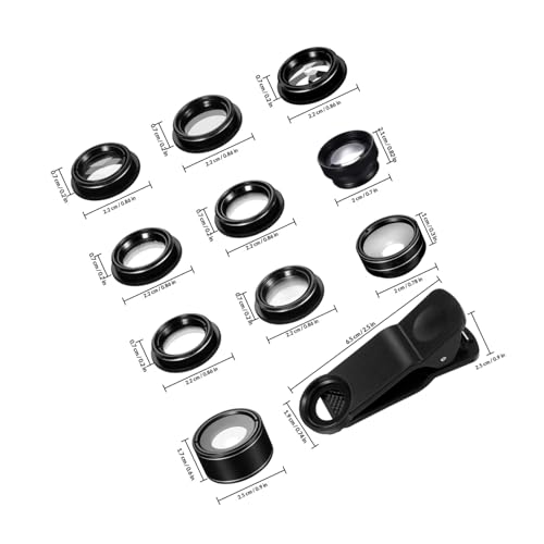 Kit d'objectifs pour téléphone portable avec objectif photo mobile TPU noir - 2