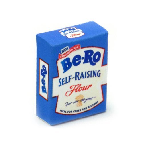 2 x MyTinyWorld Dolls House Miniature Blue Bero Self Raising Flour Boxes