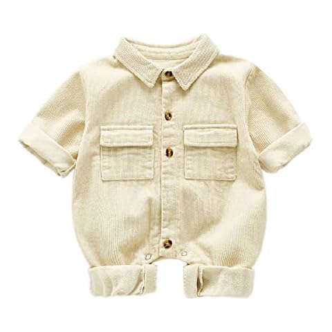 IURNXB Boy's Baby Corduroy Romper Tooling Casual Jumpsuit 0-3 Years Old Cover