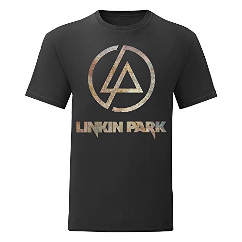 LaMAGLIERIA T-Shirt Homme Linkin Park - Rust Texture t-Shirt 100% Coton, XL, Noir