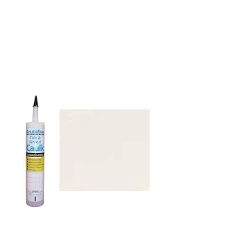 Color Fast Caulk Matched to Custom Building Products Bright White Unsanded