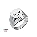 Marvel Comics Unisex Punisher Skull Stainless Steel Ring, Size 10