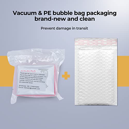 Vabiooth Rounded Edge Microscope Slides Kit, 50 Pcs Pre-Cleaned Blank Microscope Slides And 100 Pcs 22X22Mm Square Coverslips Cover Glass For Monocular Binocular Trinocular Microscopes #TOP1