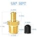 1Pcs Brass Air Inflator Adapter 1/4 NPT(M) to Standard Schrader Valve(M), Tank Valve,Tire Inflator Connector for Auto Portable Air Compressor/Pump, Air Hose, Air Chuck