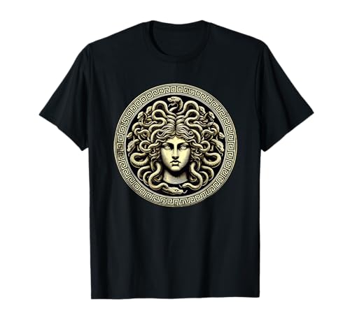 Medusa Mythos Gorgone Schlangen Haar Griechische Mythologie T-Shirt