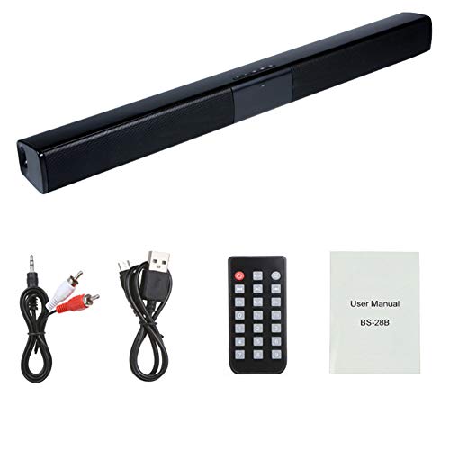 TV Sound Bar, Wired und Wireless-Bluetooth Start Surround SoundBar mit Fernbedienung/Aux-TF-Karte Mikrofon Stereo-Lautsprecher