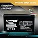 ExpertPower® 12V 8AH Sealed Lead Acid (SLA) Battery Replacement for APC Back-UPS ES 550VA Back-UPS Pro 1300/1500 Liftmaster CSL-24VDC Slider Gate Opene - F2 Terminals- 2 Pack