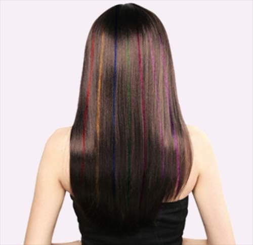 Amazon ラメタイプ カラーエクステ 全13色 キラキラ エクステンション 5mix エクステンション 通販