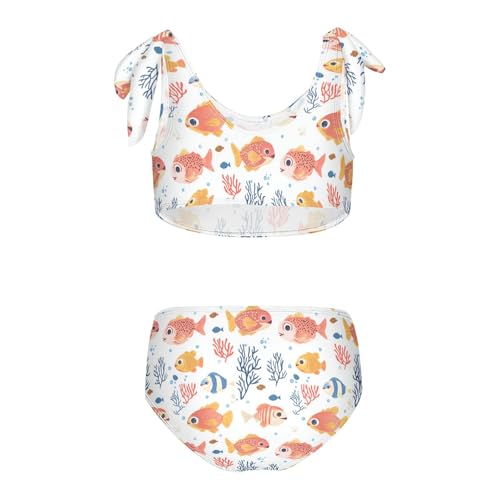 KLL Girls Bathing Suit Cute Two Piecing Swimwear Bathing Suit with Adjustable Strap2