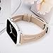 Wearlizer Beige Leather Compatible with Apple Watch Band 38mm 40mm 41mm for iWatch SE Womens Mens Special Triangle Hole Straps Wristband Replacement Bracelet (Metal Buckle) Ultra2/10/9/8/7/6/5/4/3/2/1