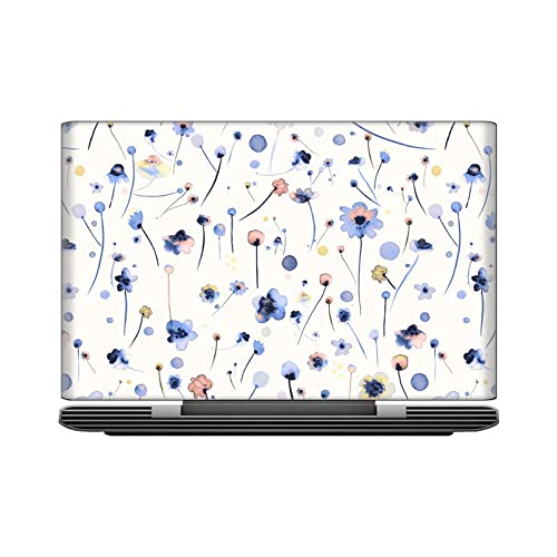Autocollant PC portable Mi Notebook 14 peau vinyle bleu - 2
