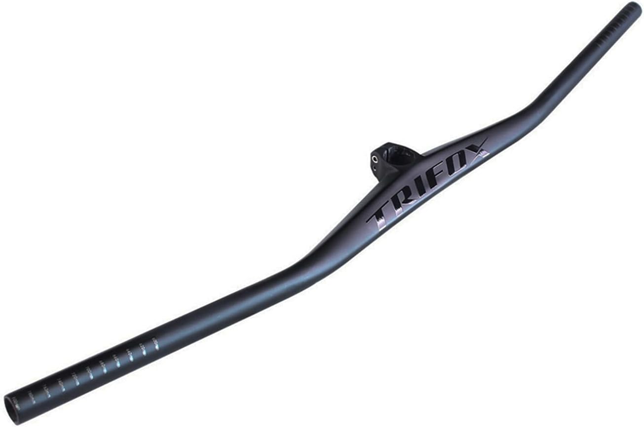 TRIFOX Cabon Moutain Bike Handlebars, Integrated Riser Bar and Stem,28.6mm Length 800mm for MTB Mountain Bikes,Valentines day gift
