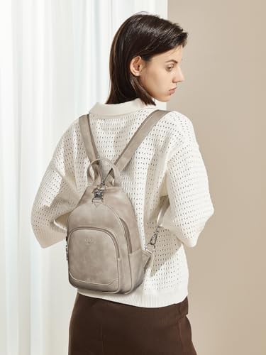 Image of CLUCI Sling Bag for Women Leather Women's Backpack Small Convertible Backpack Purse Crossbody Bag for Travel