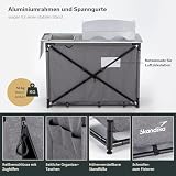 Skandika Kuchnia kempingowa Ruoka | szafka kempingowa z aluminiową ramą, zdejmowana ochrona przed wiatrem i rozpryskiwaniem, zlewozmywak, schowki, torba do noszenia, kuchnia outdoorowa | kuchnia