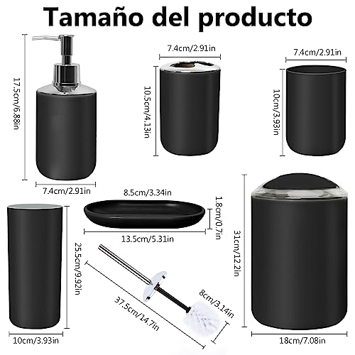 La Mejor comparativa de Juego de baño negro - cinco favoritos. 11 Imagen adicional
