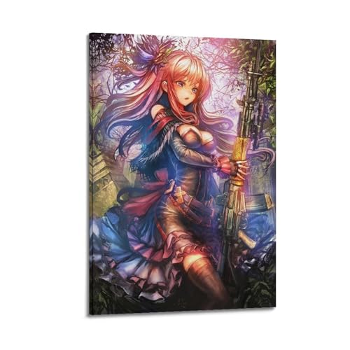 PPZXYEBM Póster de arte digital de anime, pintura decorativa, lienzo, póster de pared e impresión artística moderna para decoración de dormitorio familiar, pósteres de 12 x 18 pulgadas (30 x 45 cm)